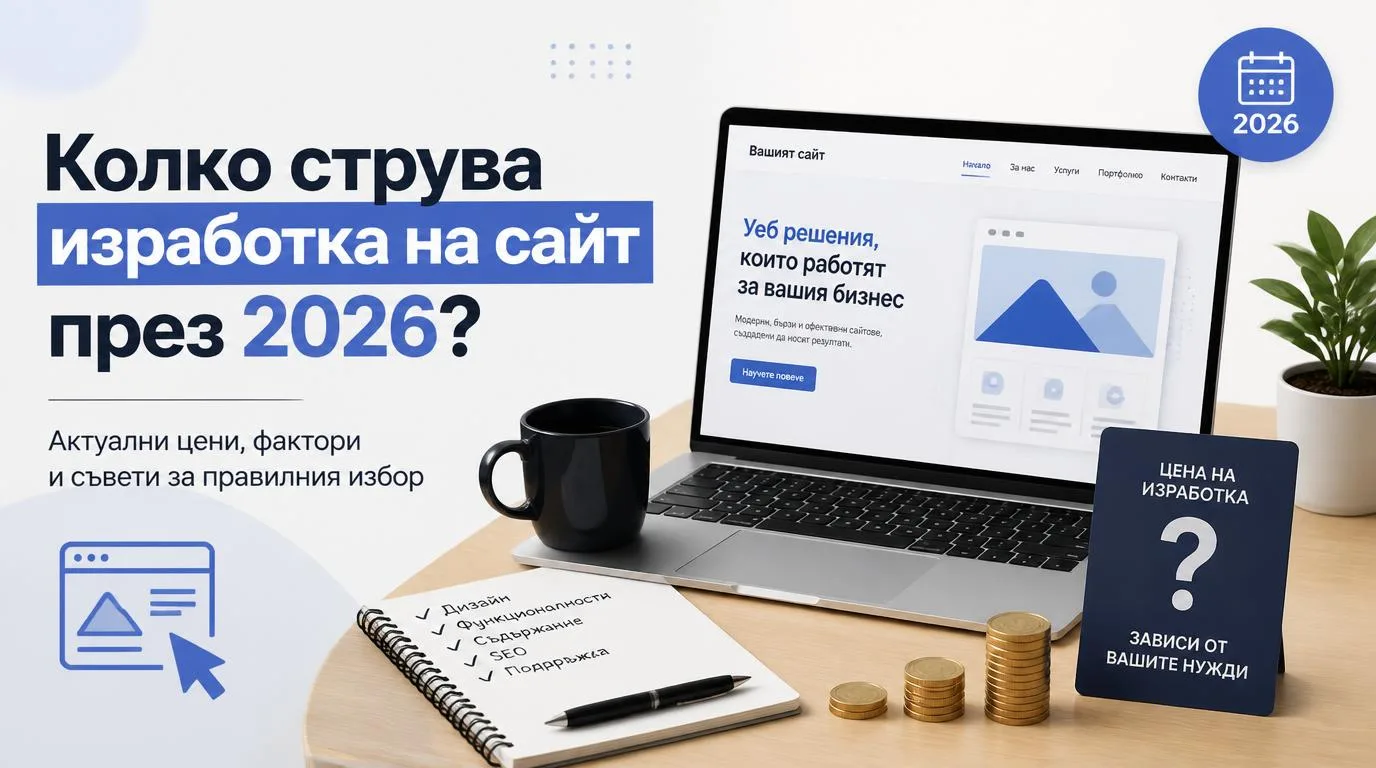 Колко струва изработката на сайт в България през 2026